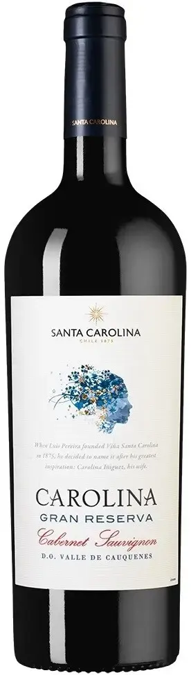 Вино Santa Carolina Gran Reserva Cabernet Sauvignon Valle del Maipo DO, 2021,0.75 л