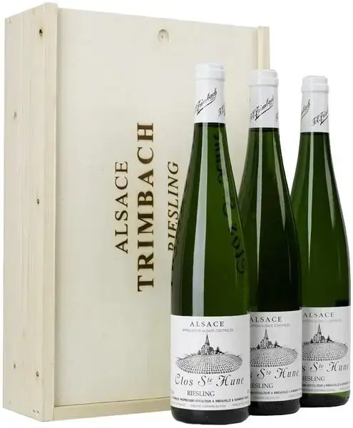 Вино Trimbach Riesling Clos Sainte Hune, wooden box with 3 bottles, 0.75 л