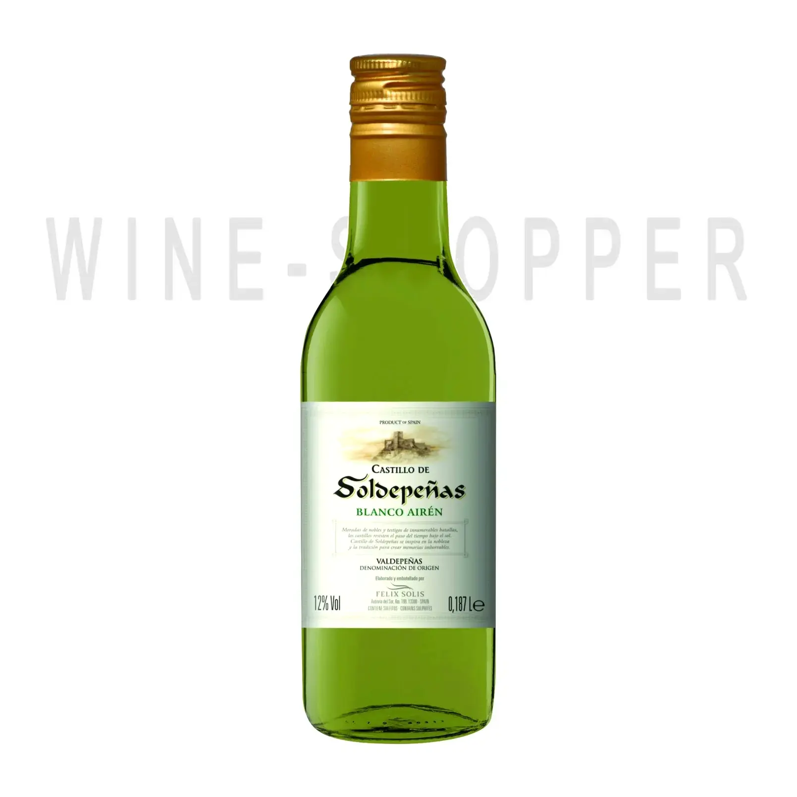 Вино Castillo de Soldepenas Blanco Airen 2016 0.187 л
