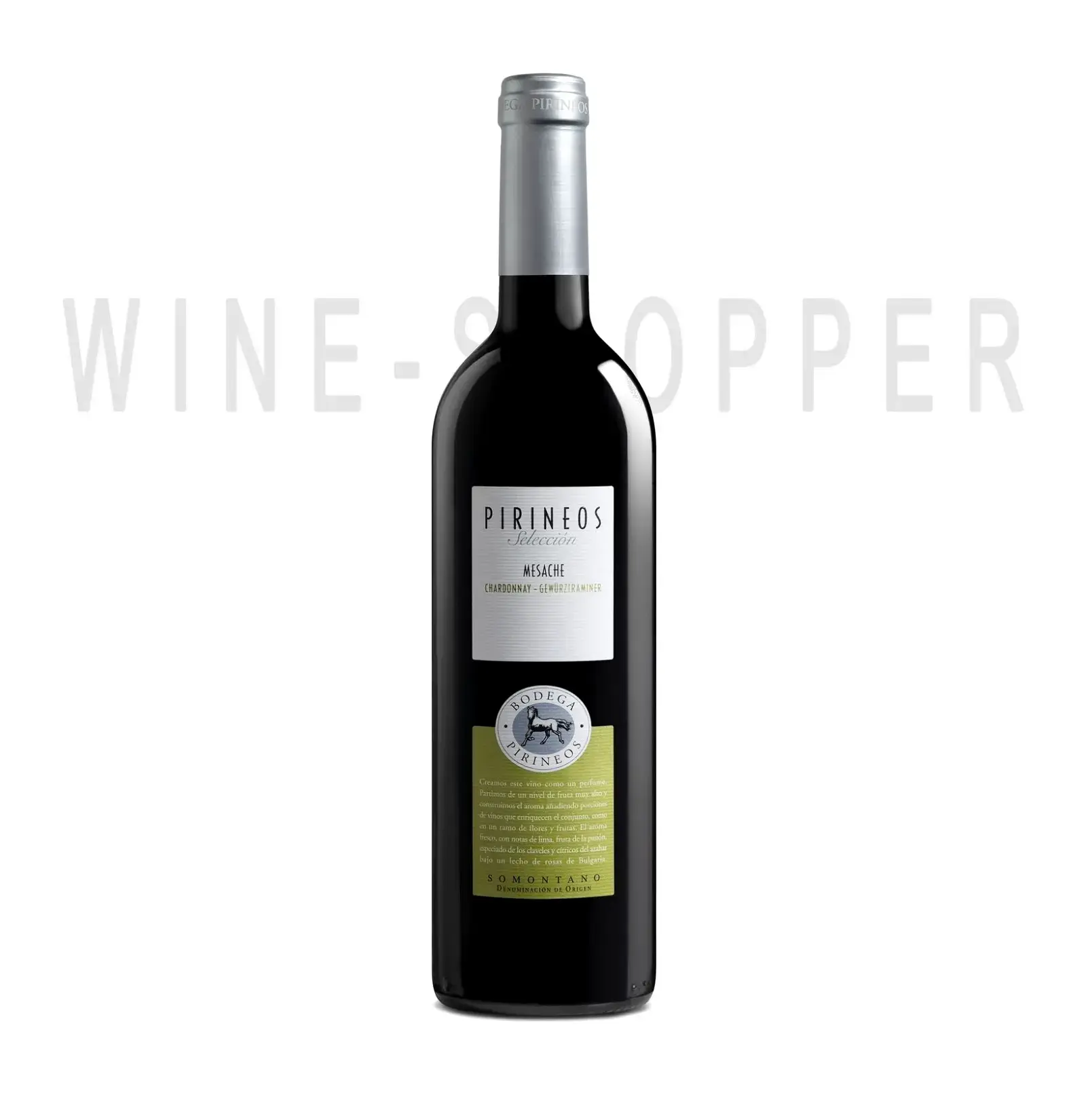Вино Bodega Pirineos Seleccion Mesache Chardonnay Gewurztraminer Somontano 2018 0.75 л