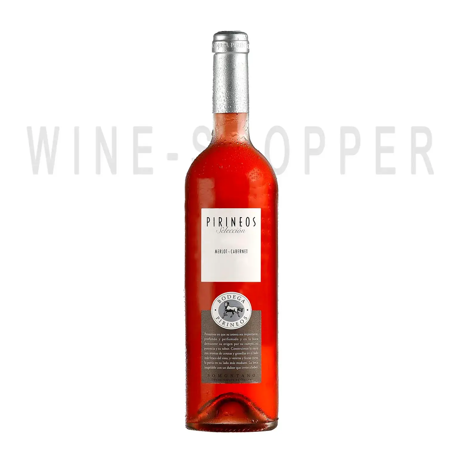 Вино Bodega Pirineos Seleccion Merlot Cabernet Rose Somontano 2014 0.75 л