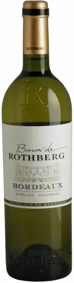 Вино Baron de Rothberg Bordeaux AOC Blanc, 0.75 л