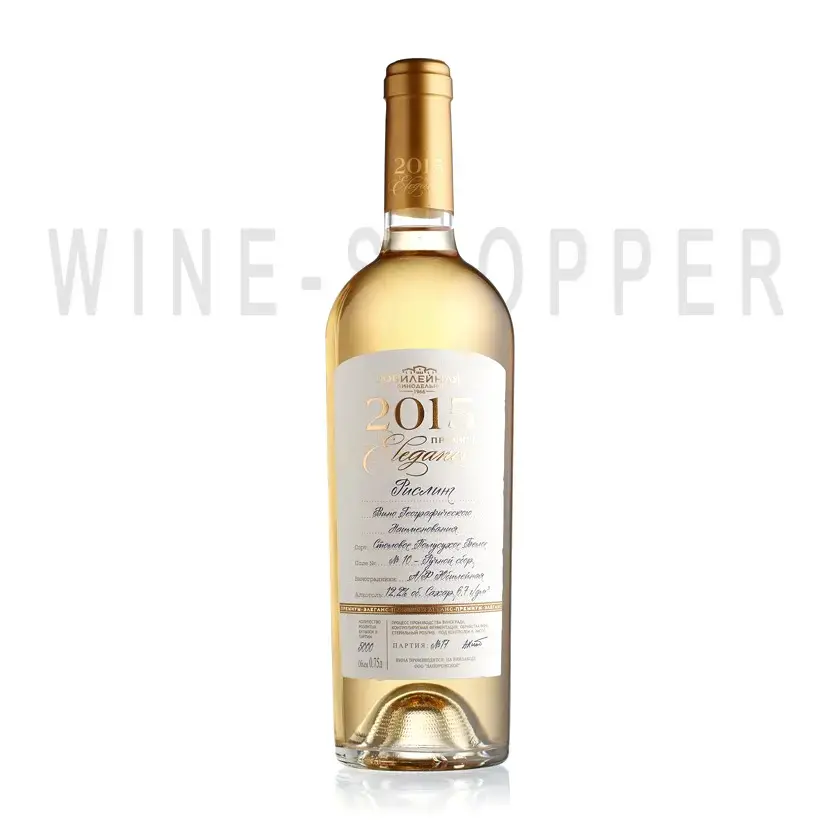 Вино Jubilejnaja Elegance Risling Premium 2015 0.75 л