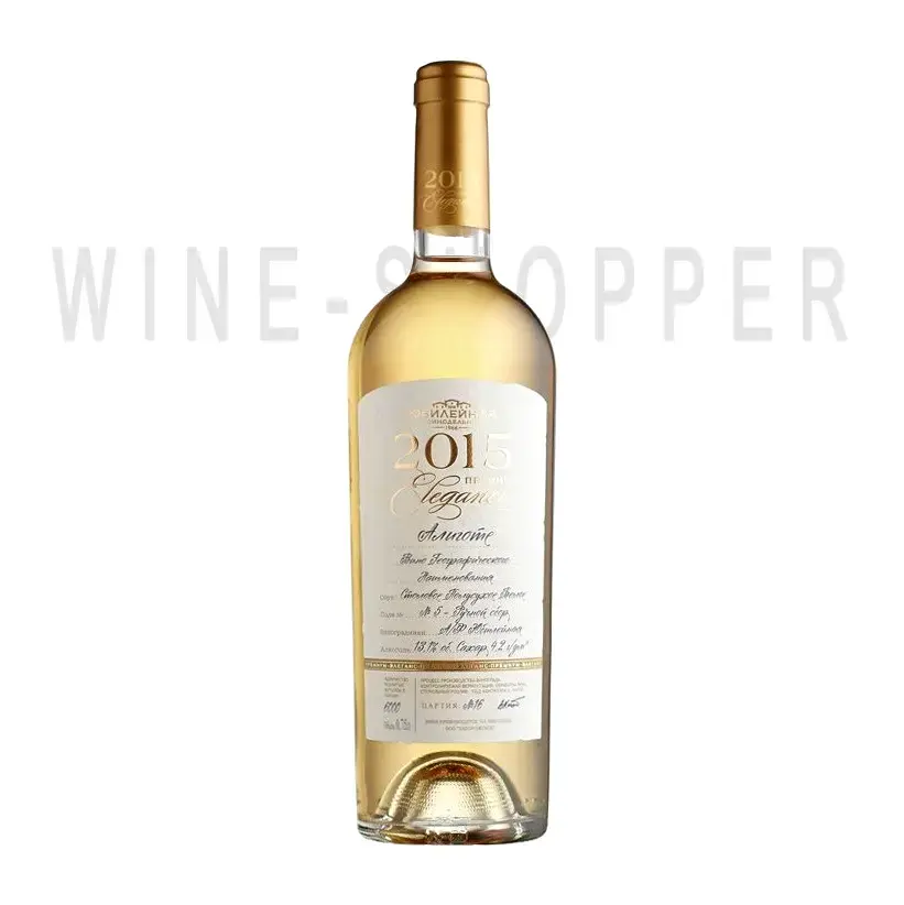 Вино Jubilejnaja Elegance Aligote Premium 2015 0.75 л