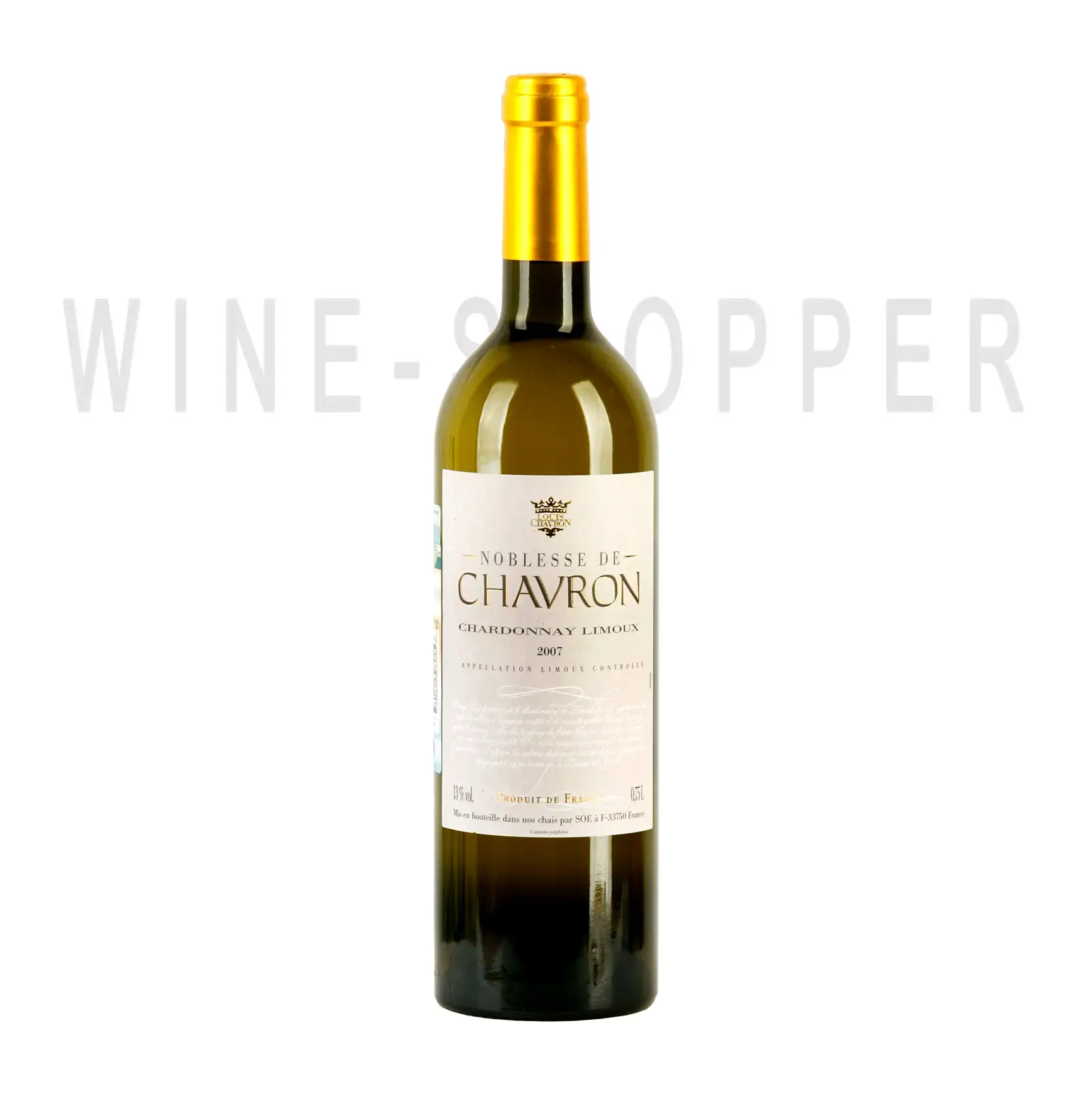 Вино Chardonnay Pays d`Oc Noblesse de Chavron 2007 0.75 л