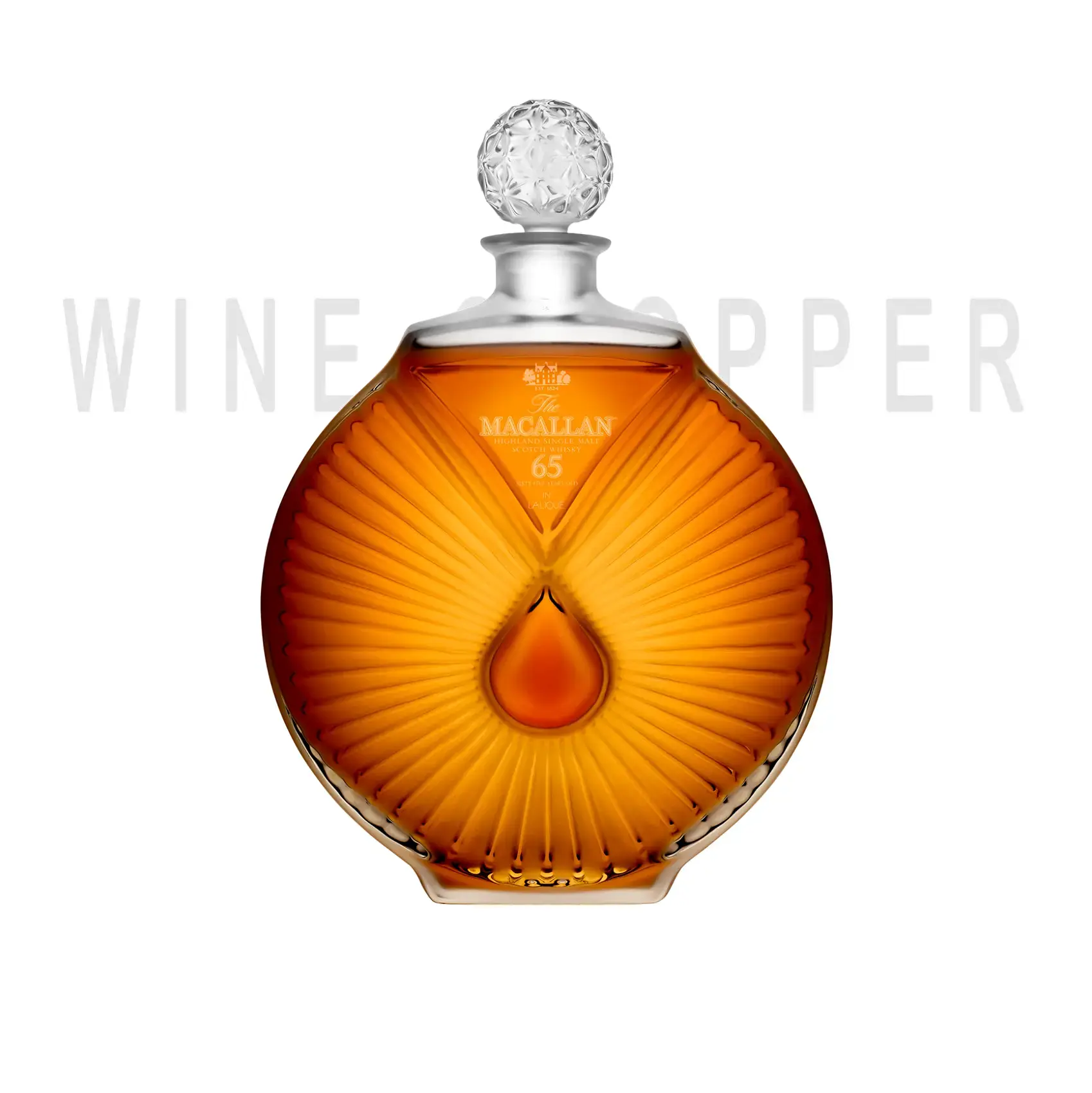 Виски Macallan in Lalique 65 years old, gift box 0.7 л