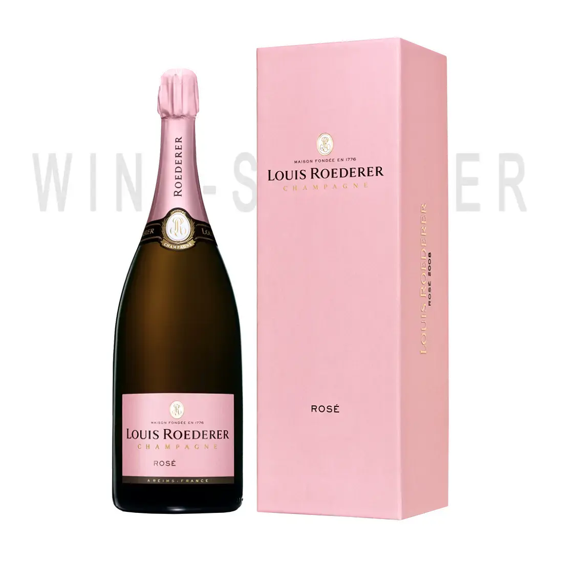 Шампанское Louis Roederer Brut Rose Deluxe AOC gift box 2011 1.5 л