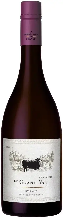 Вино Le Grand Noir Syrah Pays d'Oc IGP, 2015, 0.75 л 