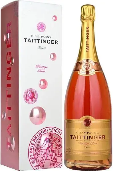 Шампанское Taittinger Prestige Rose Brut, gift box 1.5 л