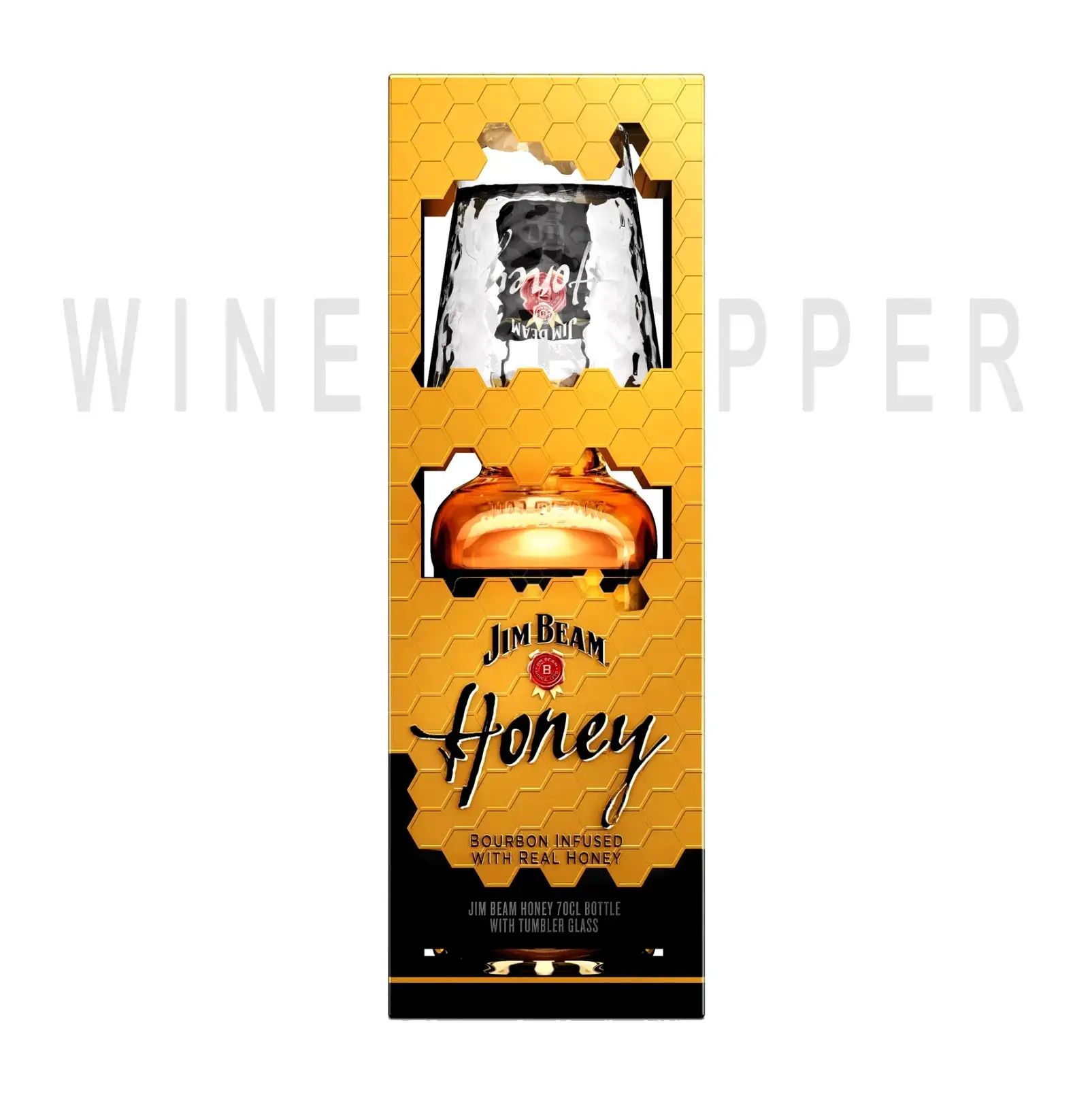 Виски Jim Beam Honey gift box with glass 0.7 л