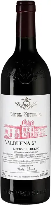 Вино Ribera del Duero DO Valbuena 5 2015 0.75 л