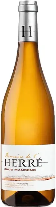 Вино Domaine de l'Herre Gros Manseng Cotes de Gascogne IGP, 2022, 0.75 л