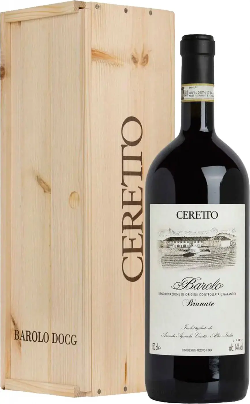 Вино Ceretto Barolo Brunate DOCG wooden box, 2019, 1.5 л