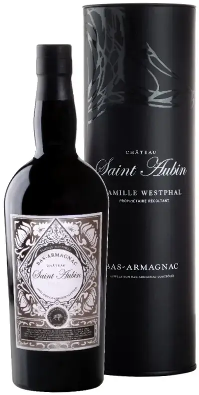 Арманьяк Saint Aubin Bas-Armagnac AOC gift tube, 1995, 0.7 л