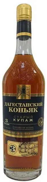 Коньяк Старый Купаж Дагестанский 3-летний 0.1 л