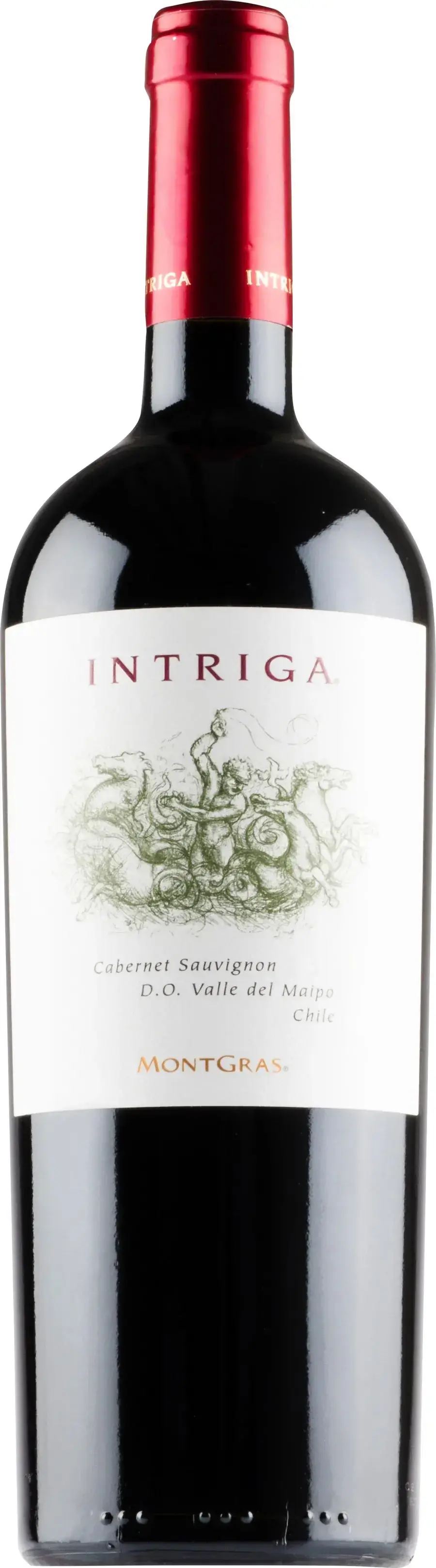 Вино MontGras Intriga Cabernet Sauvignon DO Valle del Maipo, 2021, 0.75 л