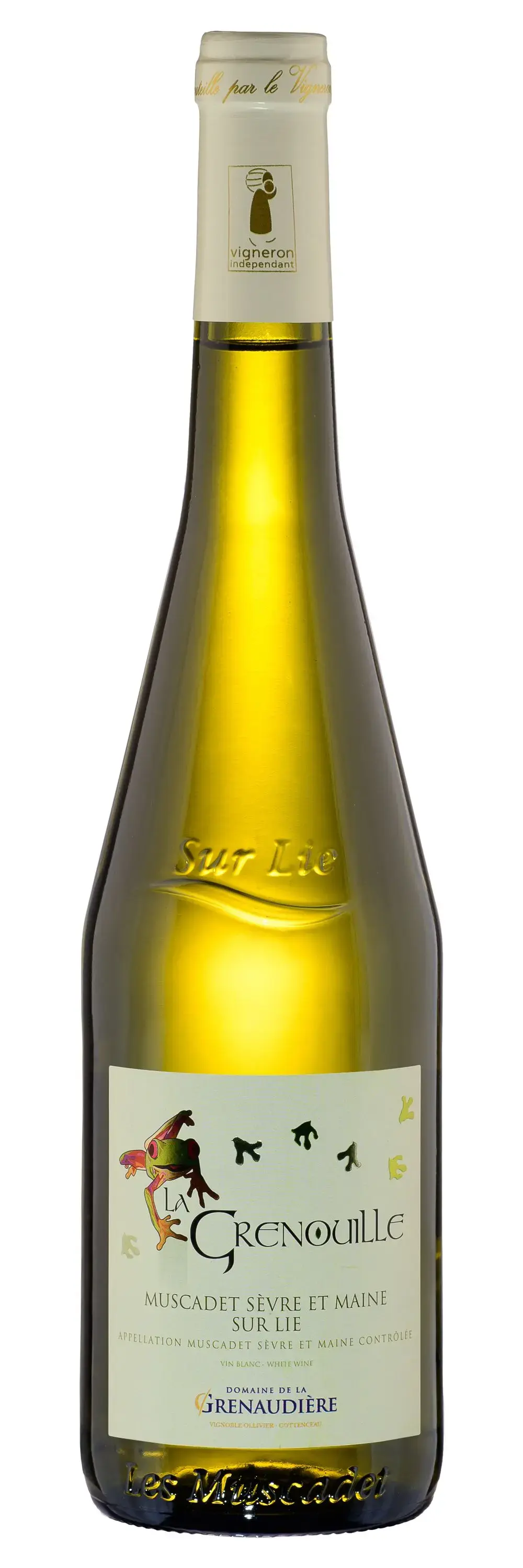 Вино Domaine de la Grenaudiere La Grenouille Muscadet de Sevre et Maine Sur Lie AOC, 2023, 0.75 л