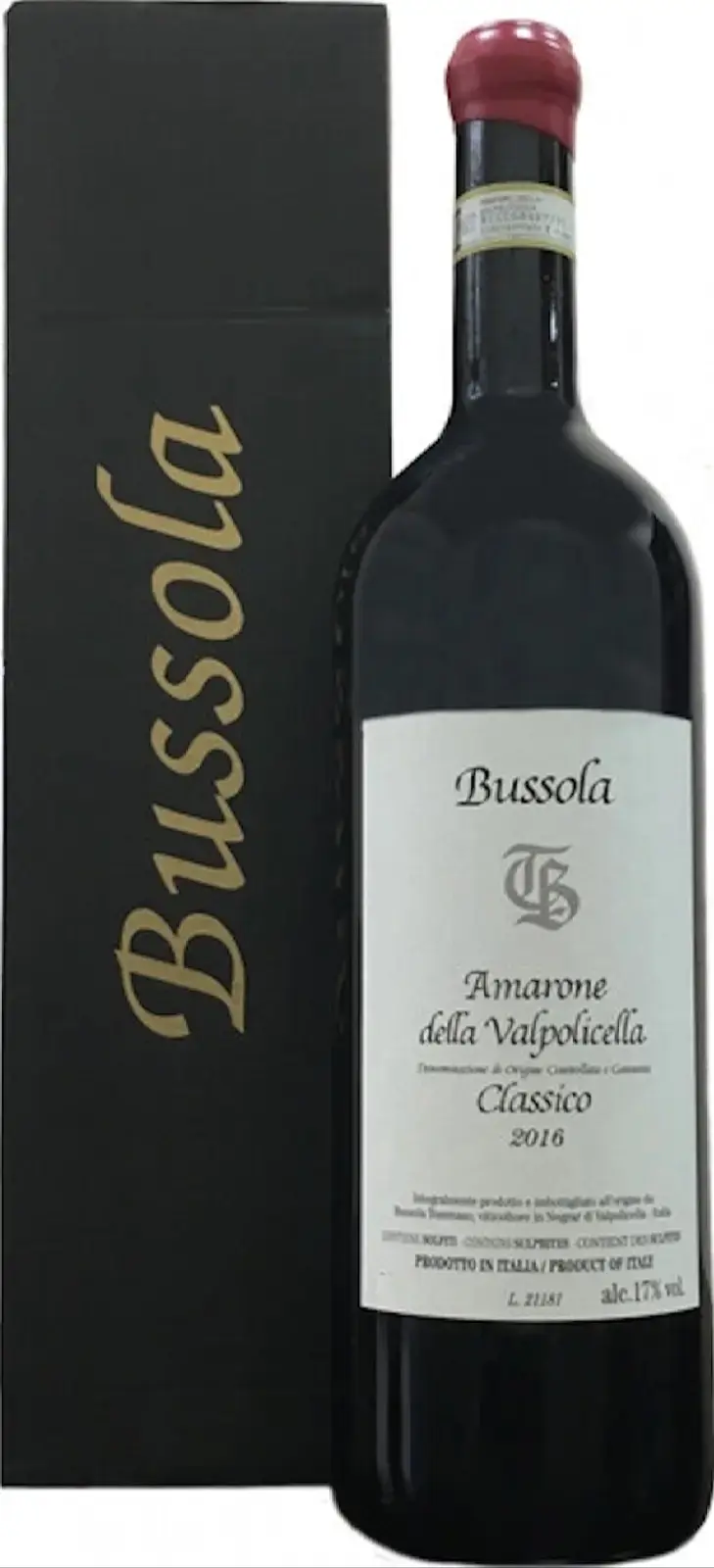 Вино Tommaso Bussola Amarone della Valpolicella Classico gift box 2016 3 л