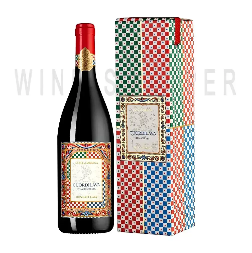 Вино Donnafugata Cuordilava Etna Rosso DOC gift box, 2020, 0.75 л