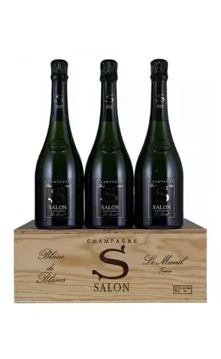 Шампанское Salon S Blanc des Blancs set of 3 bottles in wooden box, 2013, 0.75 л