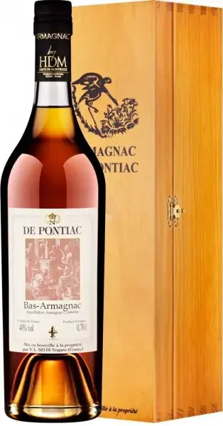 Арманьяк De Pontiac Vintage Bas Armagnac AOC wooden box, 1995, 0.7 л