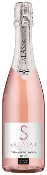 Игристое вино Salasar Cremant de Limoux Rose AOC Carte Rose Brut, 0.75 л