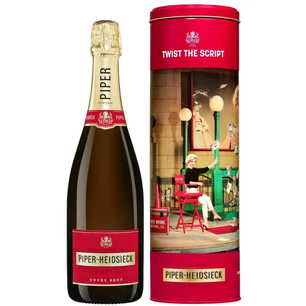 Шампанское Piper-Heidsieck Brut, gift box Marilyn Monroe, 2021, 0.75 л
