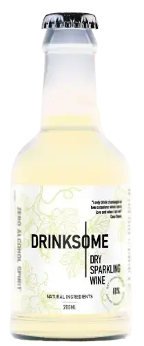 Игристое вино Drinksome Semi-Sweet Sparkling Zero Alcohol, 0.2 л