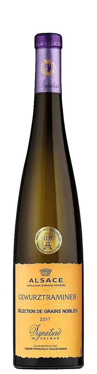 Вино Gewurztraminer Selection de Grains Nobles Signature de Colmar Alsace AOP, 2017, 0.5 л