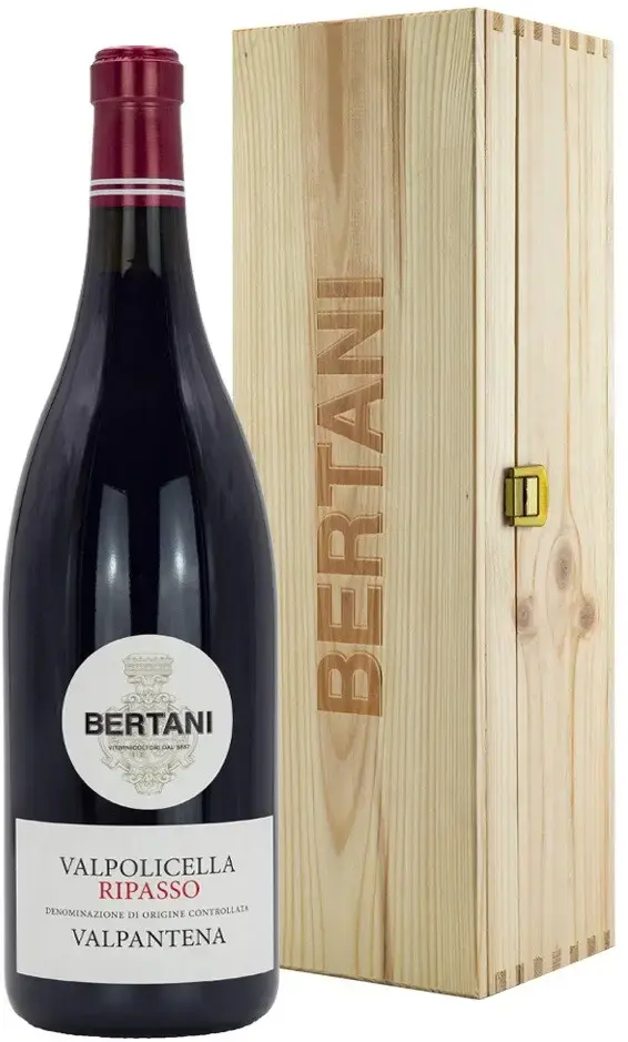 Вино Bertani Valpolicella Ripasso Valpantena DOC, 2021, wooden box, 1.5 л