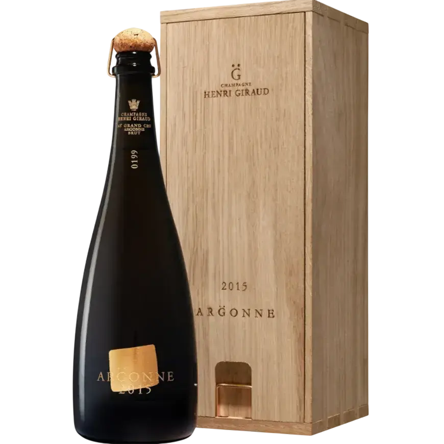 Шампанское Henri Giraud Argonne 2015 wooden box 1.5 л
