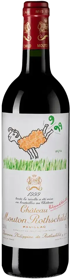 Вино Chateau Mouton Rothschild Pauillac AOC Premier Grand Cru Classe, 1999, 0.375 л