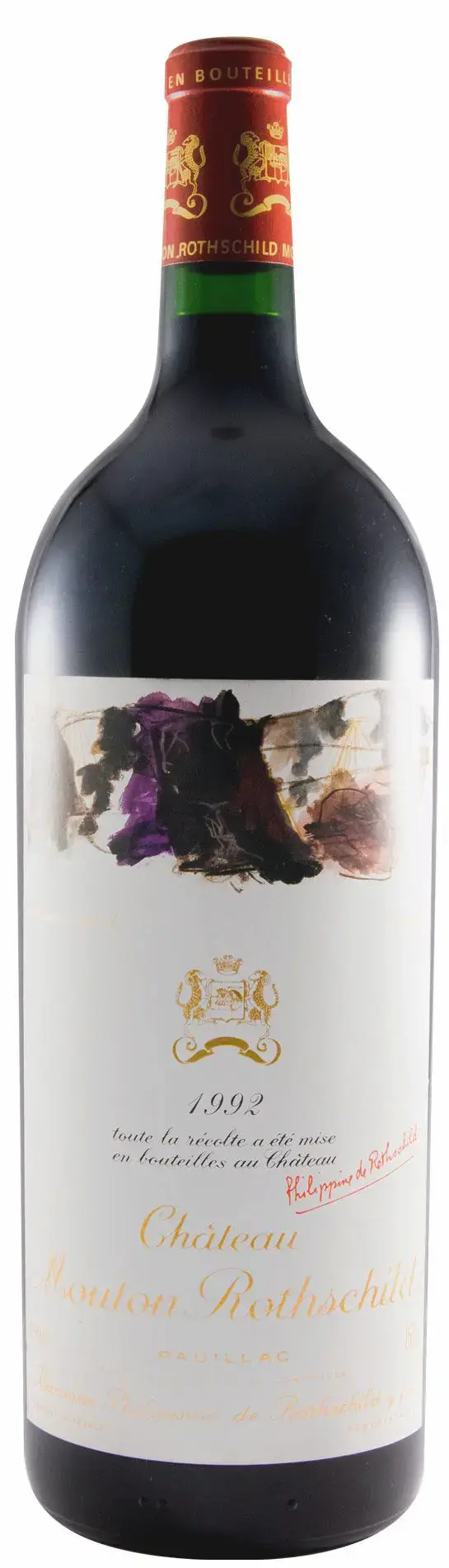 Вино Chateau Mouton Rothschild Pauillac AOC Premier Grand Cru Classe, 1992, 1.5 л