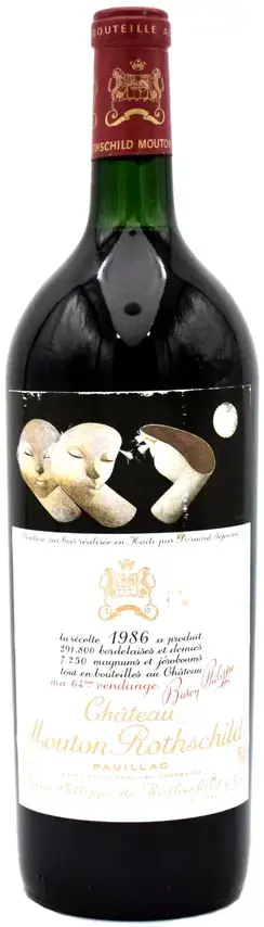 Вино Chateau Mouton Rothschild Pauillac AOC Premier Grand Cru Classe, 1986, 1.5 л