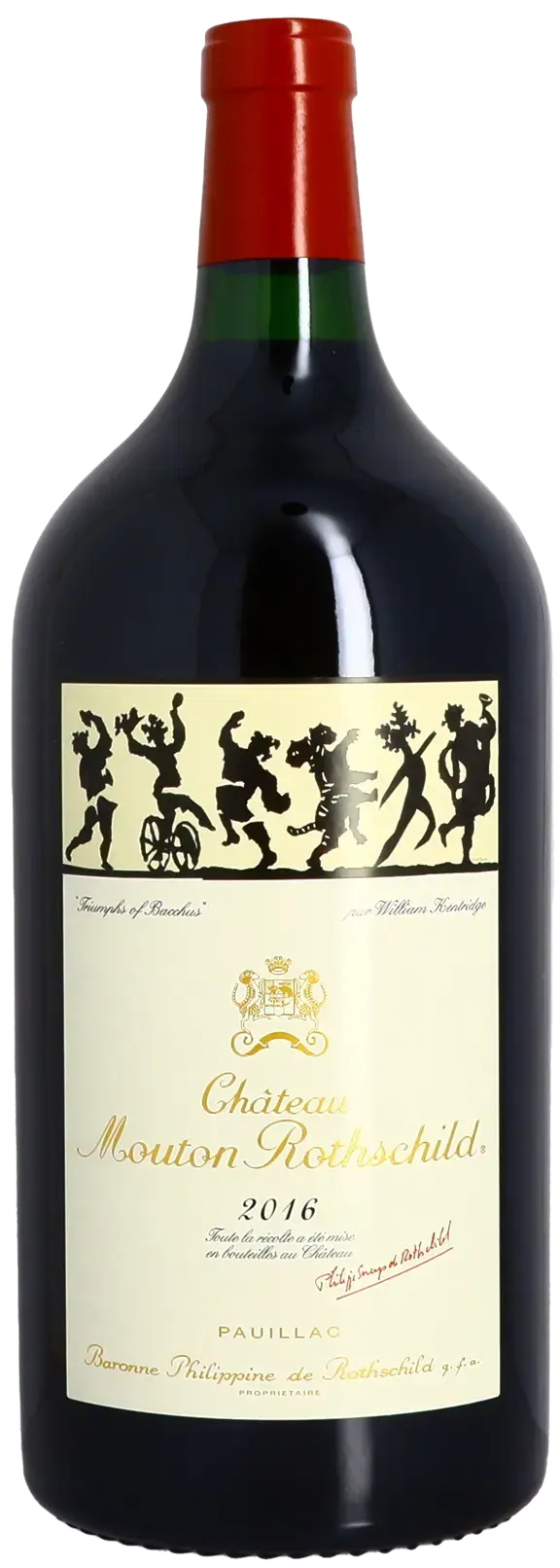 Вино Chateau Mouton Rothschild Pauillac AOC Premier Grand Cru Classe, 2016, 3 л