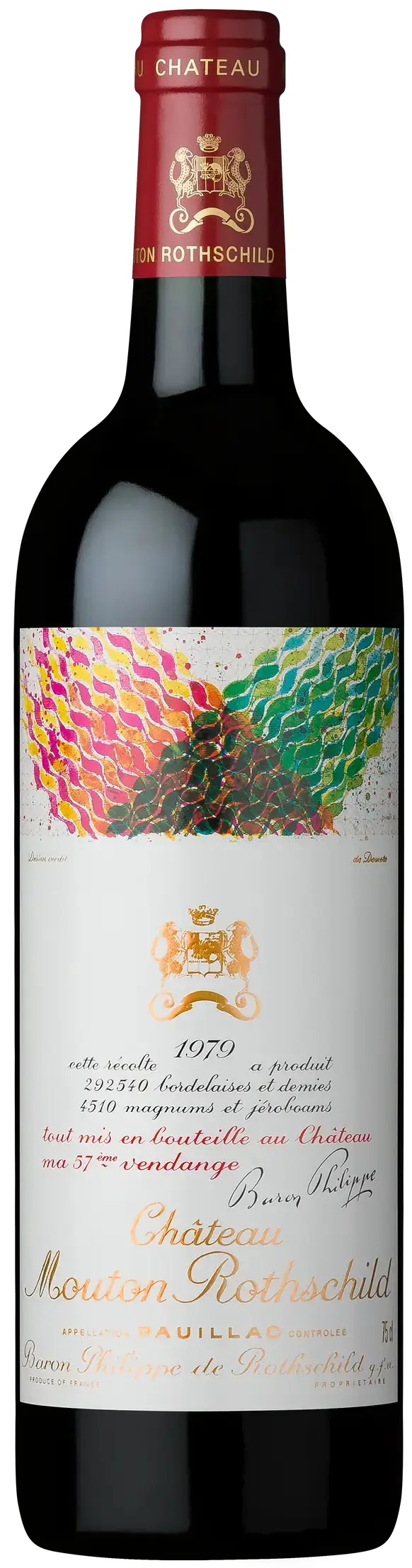 Вино Chateau Mouton Rothschild Pauillac AOC Premier Grand Cru Classe, 1979, 0.75 л