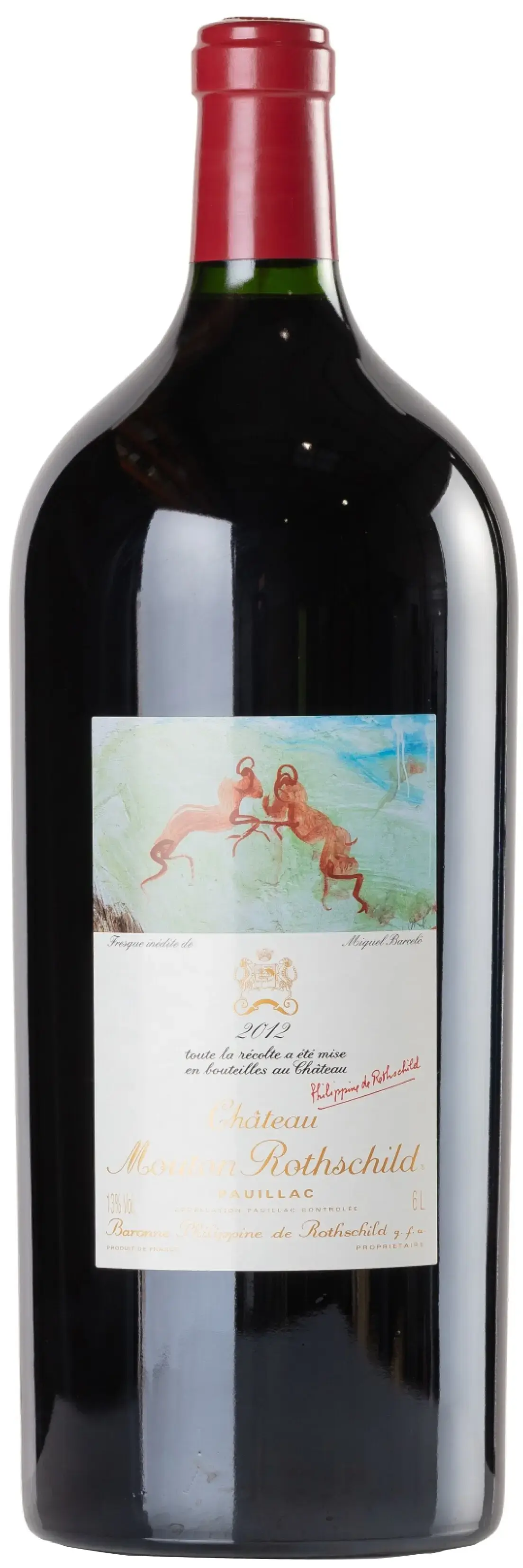 Вино Chateau Mouton Rothschild Pauillac AOC Premier Grand Cru Classe, 2012, 6 л