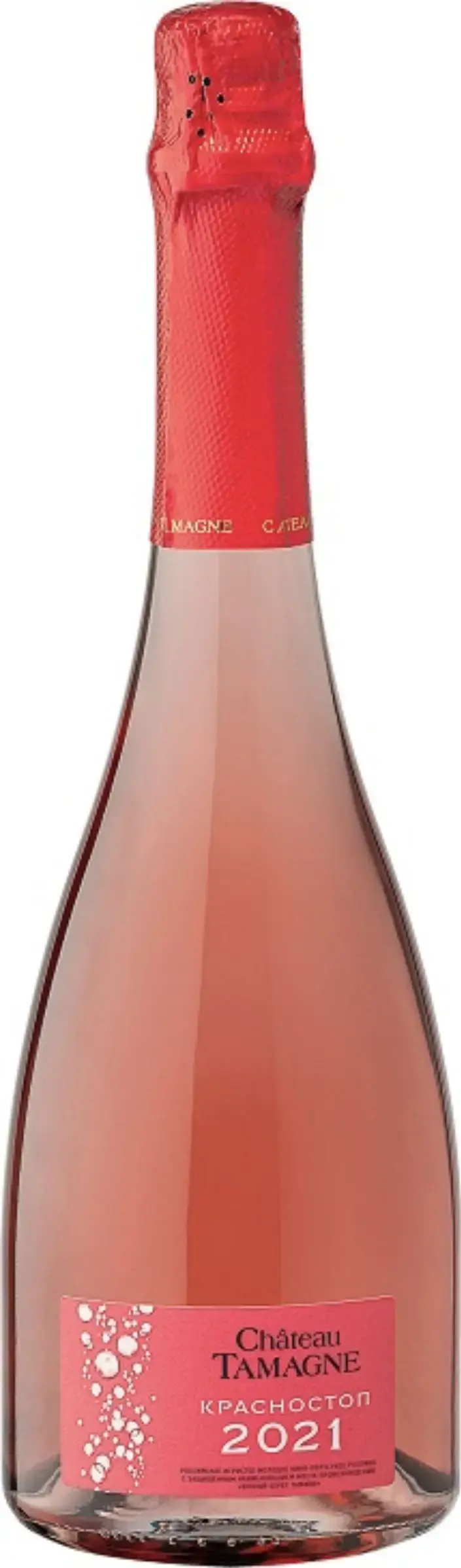 Игристое вино Chateau Tamagne Krasnostop Rose Demi Sec, 0.75л