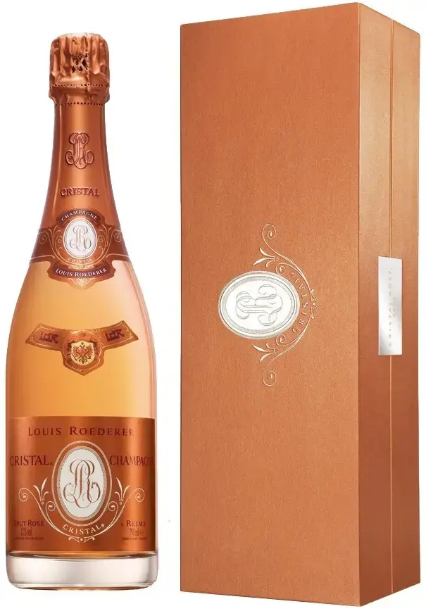 Шампанское Cristal Rose AOC gift box 2008 1.5 л