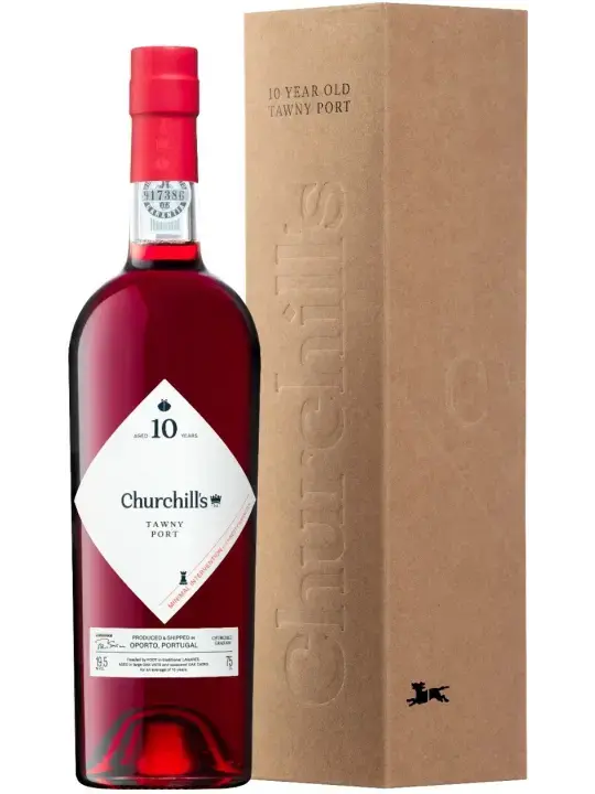 Портвейн Churchill's Tawny Port 10 Years Old gift box 0.75 л