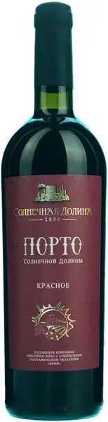 Вино Порто Солнечной Долины красное 0.75 л