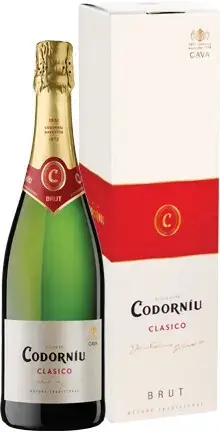 Игристое вино Codorniu Clasico Cava Brut gift box 0.75 л