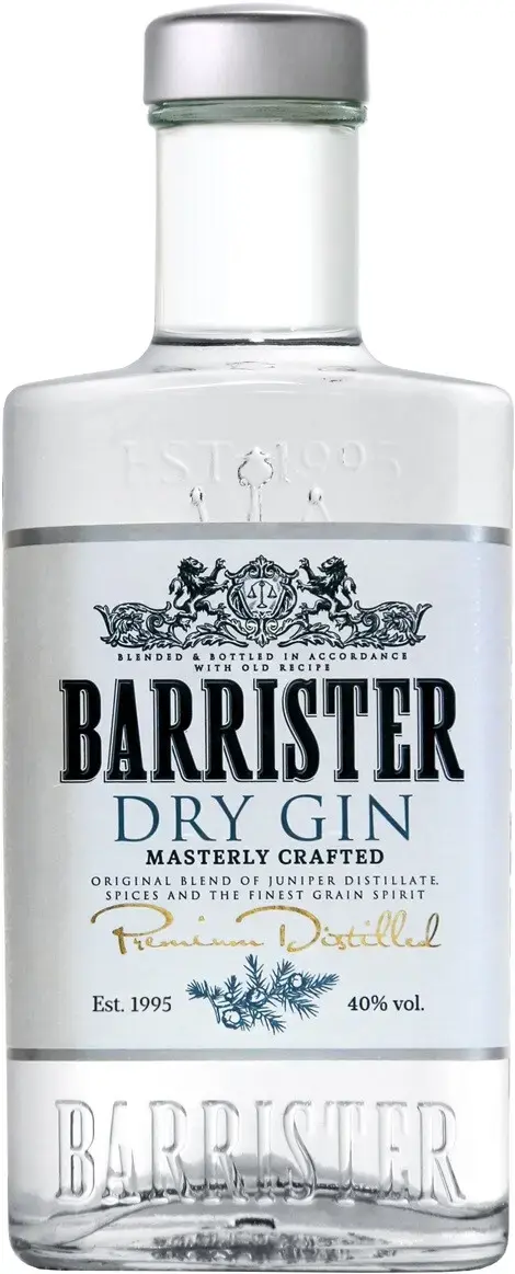 Джин Barrister Dry Gin, 0.375 л