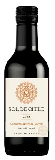 Вино Sol de Chile Cabernet Sauvignon-Merlot Valle Central DO, 2024, 0.187 л