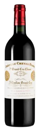 Вино Chateau Cheval Blanc, St-Emilion AOC 1-er Grand Cru Classe, 1998, 0.75 л