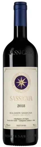 Вино Sassicaia, 2018 0.75 л