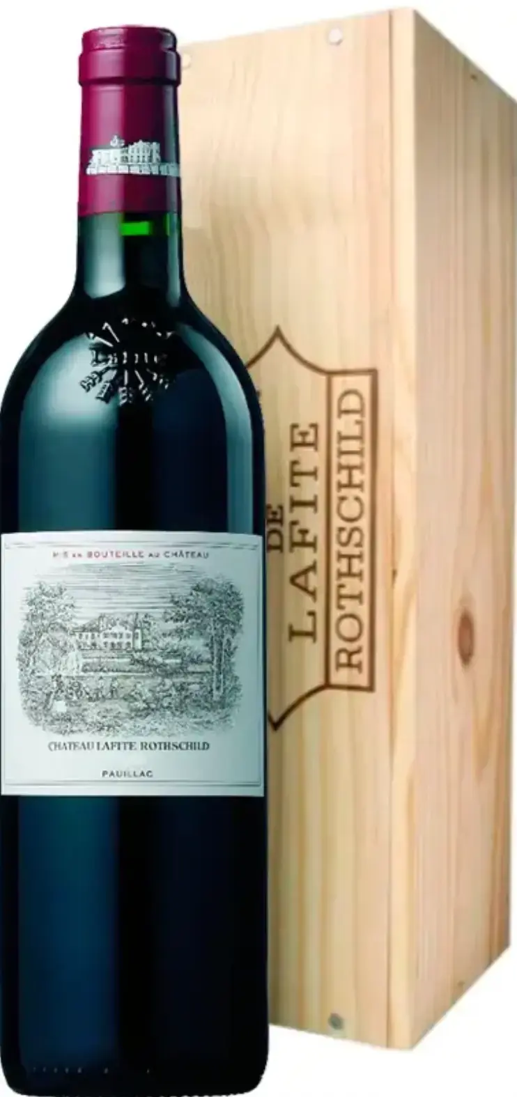 Вино Chateau Lafite Rothschild Pauillac AOC 1-er Grand Cru, 2018, wooden box, 1.5 л
