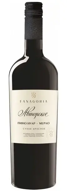 Вино Фанагория Авторское Пино Нуар-Мерло красное сухое 0.75 л