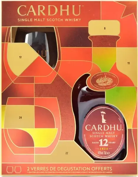 Виски Cardhu 12 Years Old, gift box with two glasses, 0.7 л