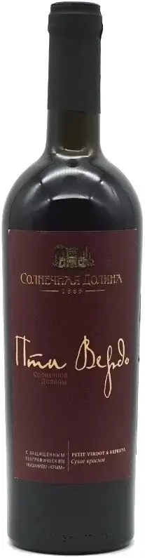 Вино Пти Вердо Солнечной Долины, 0.75 л